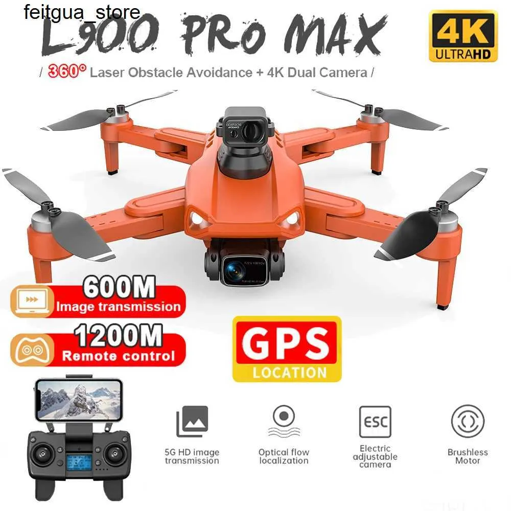 DRONS NYA L900 PRO SE DRONE MED HDENDEFINITION CAMALE 4K GPS FPV 28min Flight Time Brushless Motor Four Helicopters Avstånd på 1,2 km Drone S24513