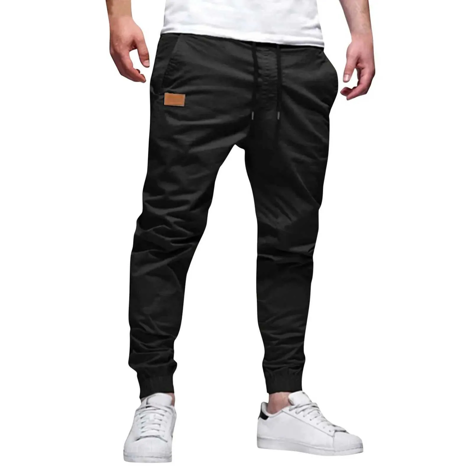 DHgate Mens Jogger Sweatpants with Deep Pockets Comfy Casual Chino Drawstring Pants for Sports and Daily Wear Apparel