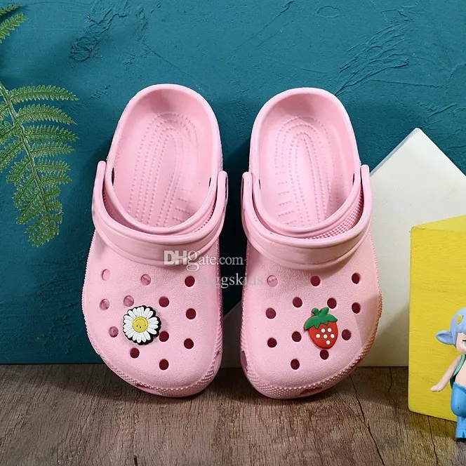 DHgate Toddler Crocs EVA Clogs in Pink Black Blue and White for Infants and Children Baby Kids Maternity