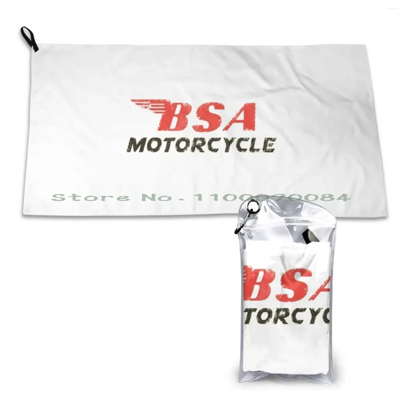 Handdoek Motorfiets Memorabilia BSA Moto Quick Dry Gym Sports Bath draagbare Carloover Voertuig Voeting Sport 2024 Sketching
