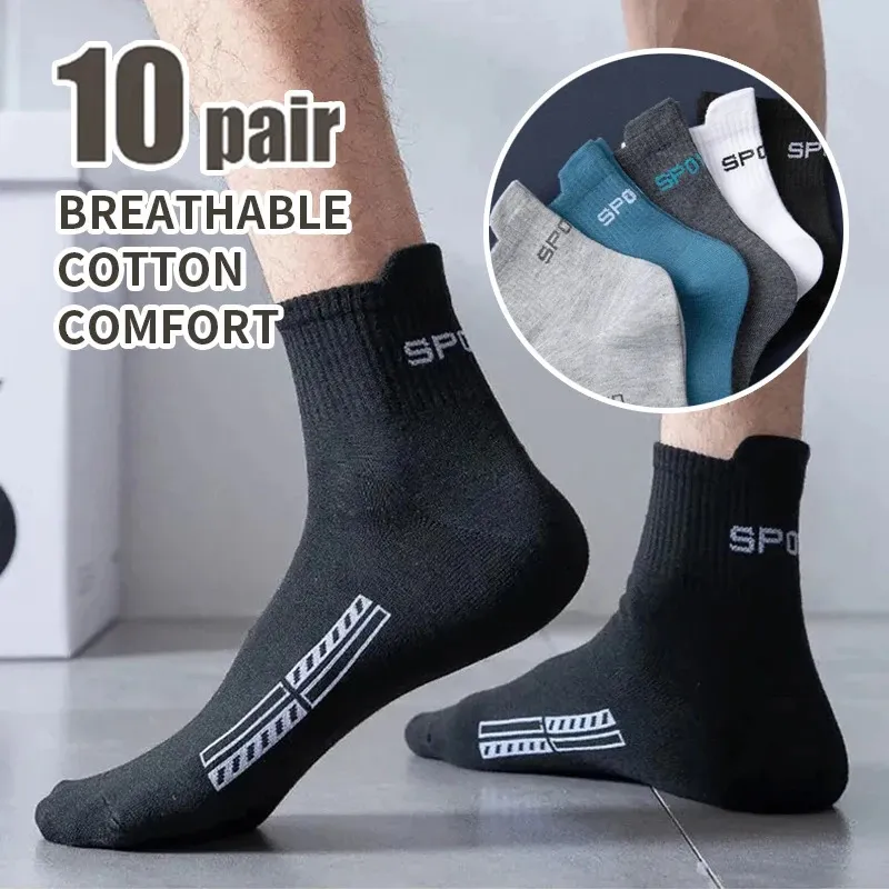 Antislip Football Socken Männer Frauen Baumwolle Socken Kurzer langer Röhrchen Fußball Basketball Sport atmungsaktivem deodorous Sokken 240430