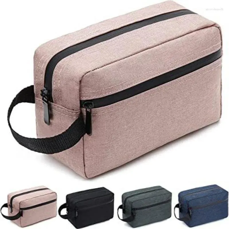 Sacs de rangement Travel Voyage Double couche étanche Sac de lavage Brosse de maquillage de grande capacité