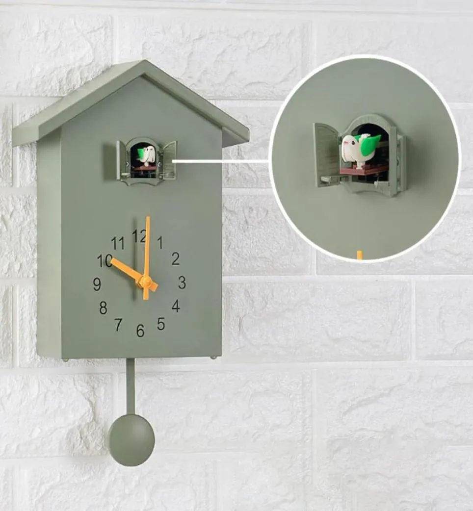Wall Clocks Modern Bird Cuckoo Quartz Clock Home Living Room Horologe Timer Office Decoration Gifts Hanging Watch7858314