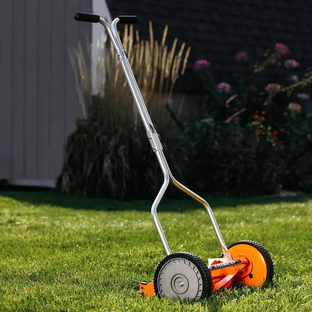 DHgate American Mower 14 inch 4 Blade Push Reel Lawn Mower Eco Friendly and Hassle Free Grass Cutting Home Garden