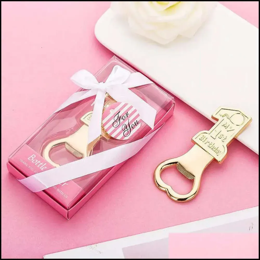 Digital Portable Openers Bottle Opener Alloy Beer Corkscrew Fashion 1 Year Old Baby Birthday Gift Household Kitchen Tools