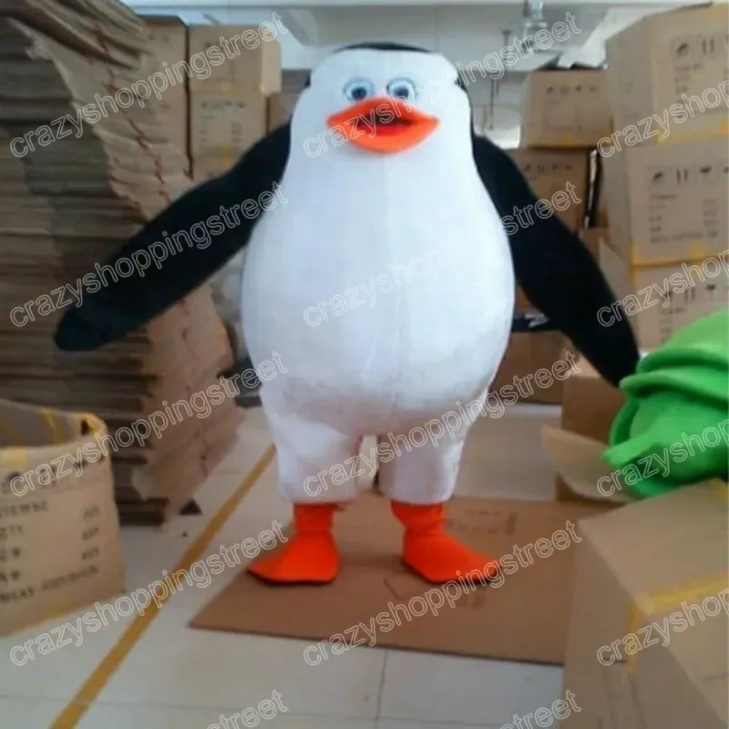 Christmas Penguin Mascot Costume Cartoon Character Outfits Halloween Carnival Dress Suits Adult Size Birthday Party Outdoor Outfit