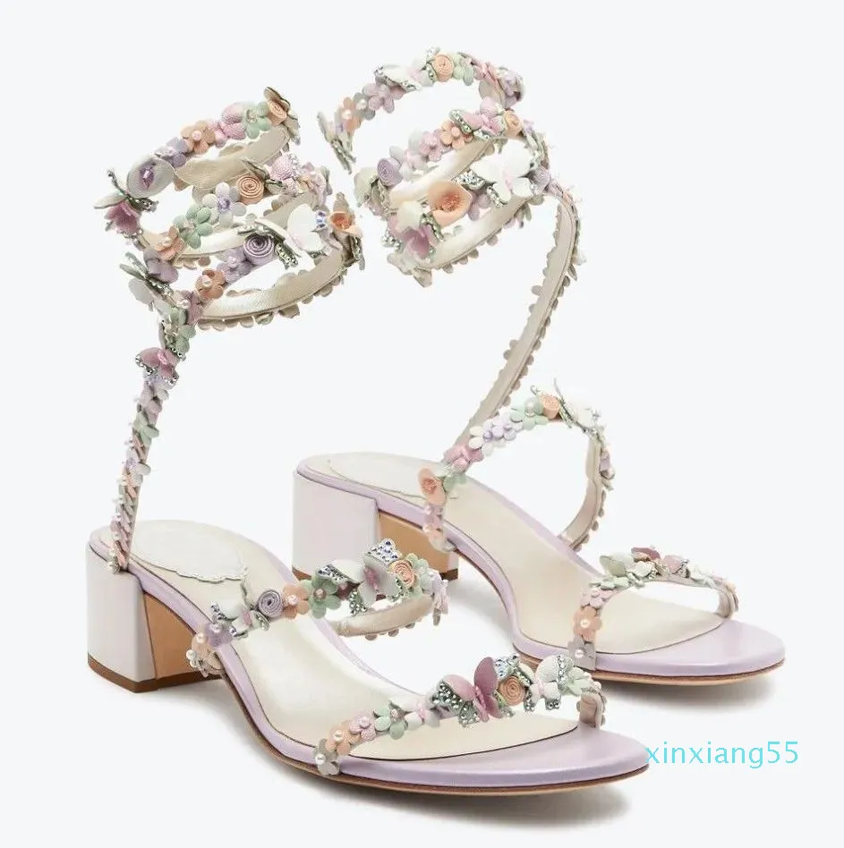 2024 Strappy Crystals-Embellished Lady Party Wedding Lady Gladiator Sandalias EU35-43