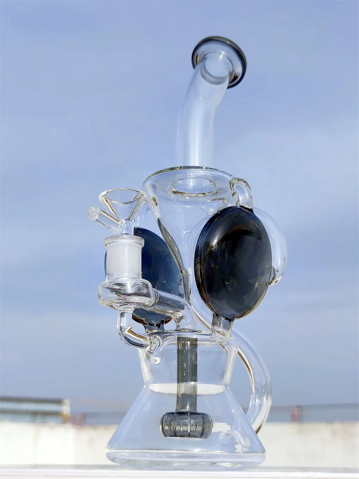 11 inch twin wiel multi -color fab ei multi -kleuren waterpijp glazen bong dabber rig recycler pijpen water bongs rookpijp 14 mm vrouwelijk gewricht