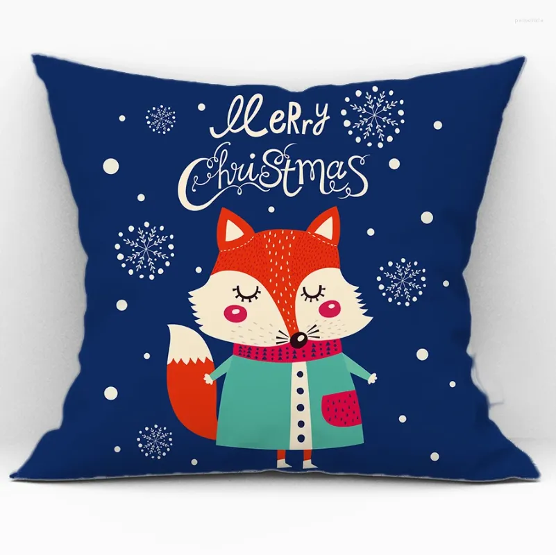 Yastık peluş atma yastıklar kasa karikatür hayvan baskısı dekoratif kapak kanepe Noel ağacı süslemeleri ev dekor