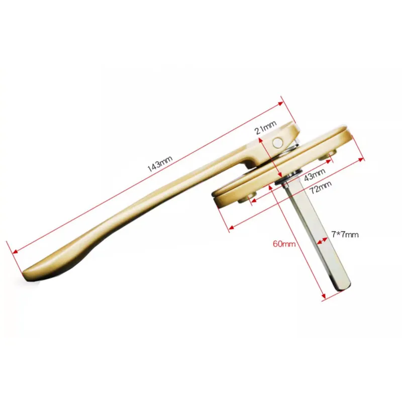 Giove guida in vetro in plastica in plastica in acciaio in alluminio manico in lega mobili mobili a bullone hardware parte hardware