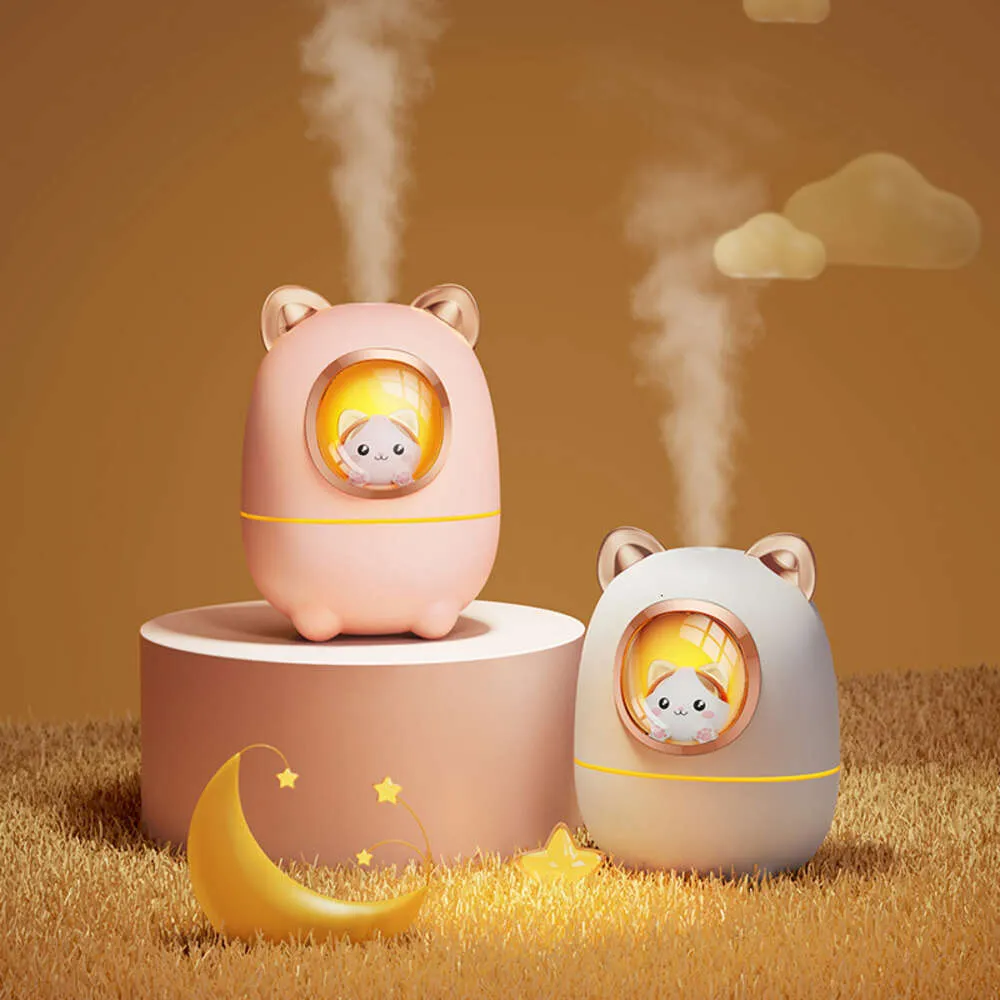 New Cute USB Desktop Office Home Mute Humidifier Bedroom Water Replenishment Spray Air Purification Gift
