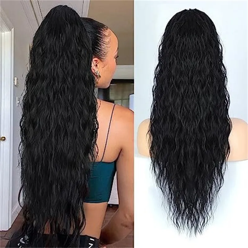 Loose Deep Wave Spitzenfront menschliches Haar Perücken Ponytail Haar für Frauen Spitze Frontalperücke transparente hd Spitze Glueless synthetische Perücke vorgezogene Dropshipping