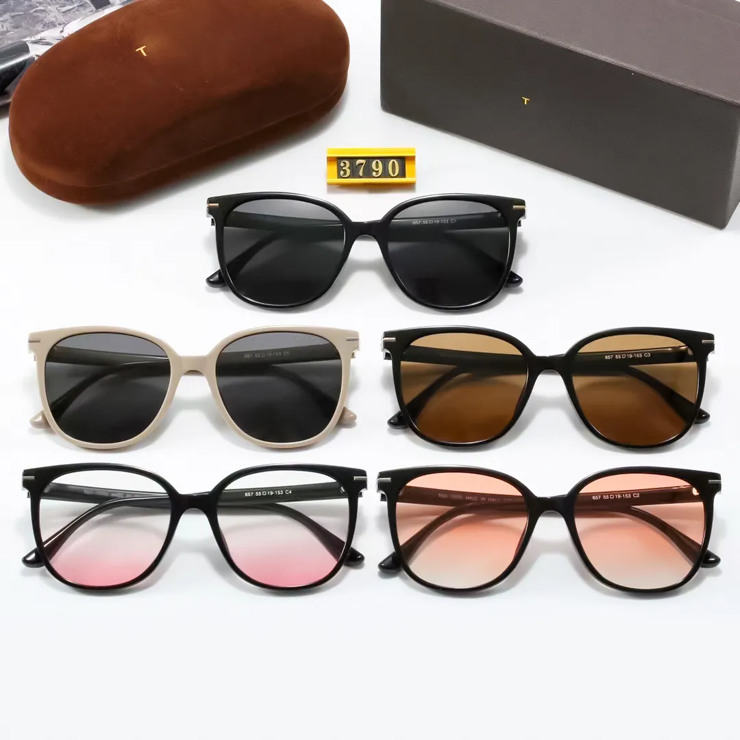Occhiali da sole designer di lusso per donna maschi casual occhiali da sole da donna retrò rotonda 1: 1 occhiali per lenti polarizza