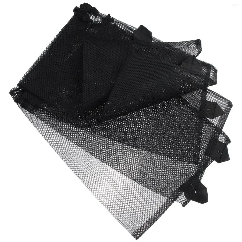 Сумки для стирки 5pcs Портативная переносная сетка с мешочкой для хранения шнурки сетки