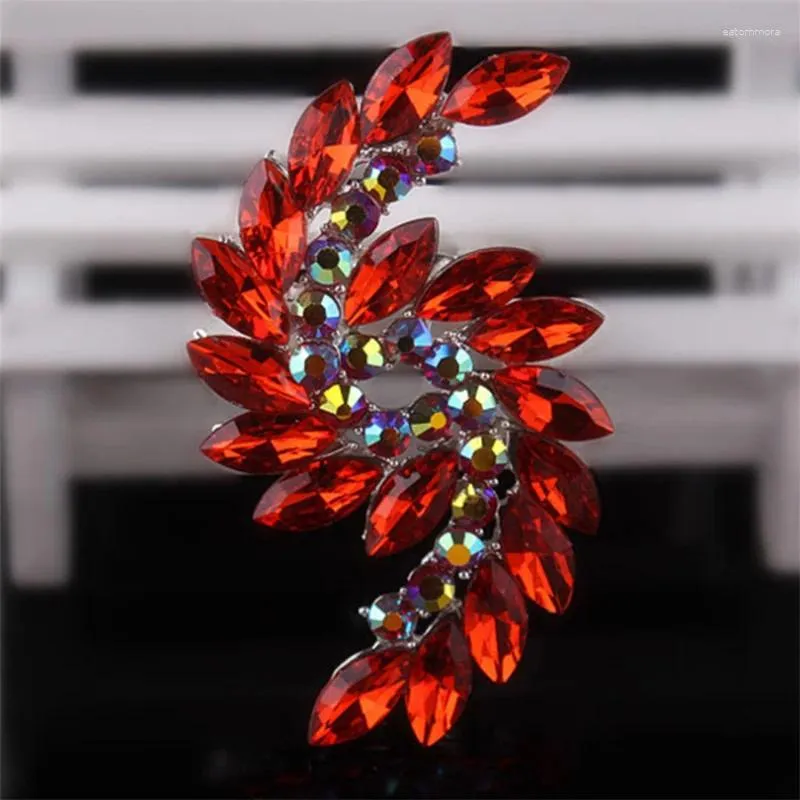 Broches donia bijoux mode da ma oeil complet couleur couleur hingestone broche cristal corsage de haut grade de manteau accessoires