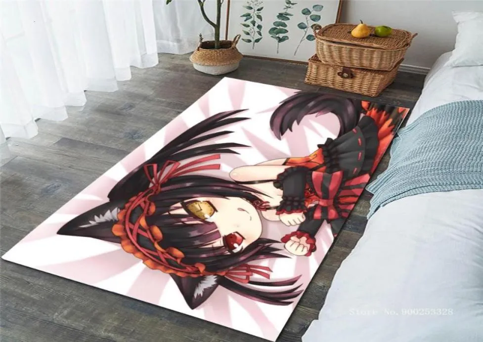 Teppiche datieren mit einem leben großen Teppich -Salon Teppiche Kinder Schlafzimmer Antislip Cartoon Anime Floor Matte für Wohnzimmer Wohnkultur 7170949