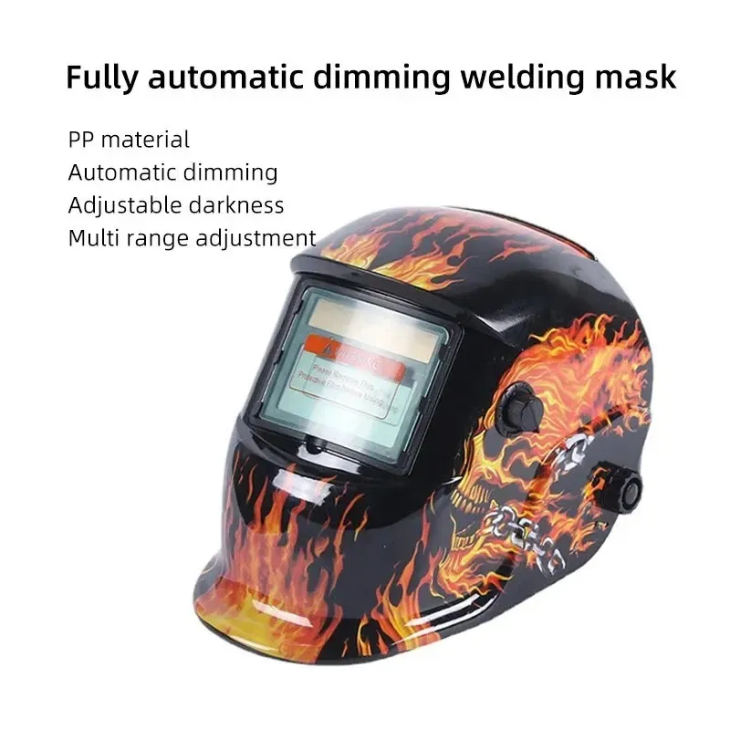 1PC Welding Mask Solar Automatic Color Headworn Welding Helmet High Temperature Resistance Protective Mask Hat 240422