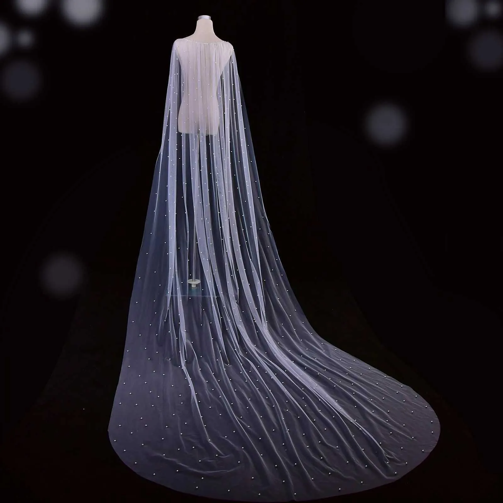 Bijoux de cheveux boléro pour femmes, voile de mariée couvre les épaules pour la mariée, accessoires de mariage, Cape châle, Cape de soirée douce_voghion.com