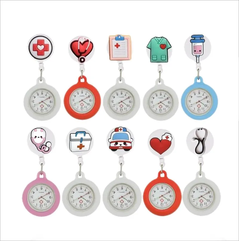 Autre décoration intérieure Retractable Pocket montre pour les infirmières et les médecins Danish GE Coil Ambance Syringe réinitialiser les fournitures médicales de l'hôpital Nouveau OTQ72