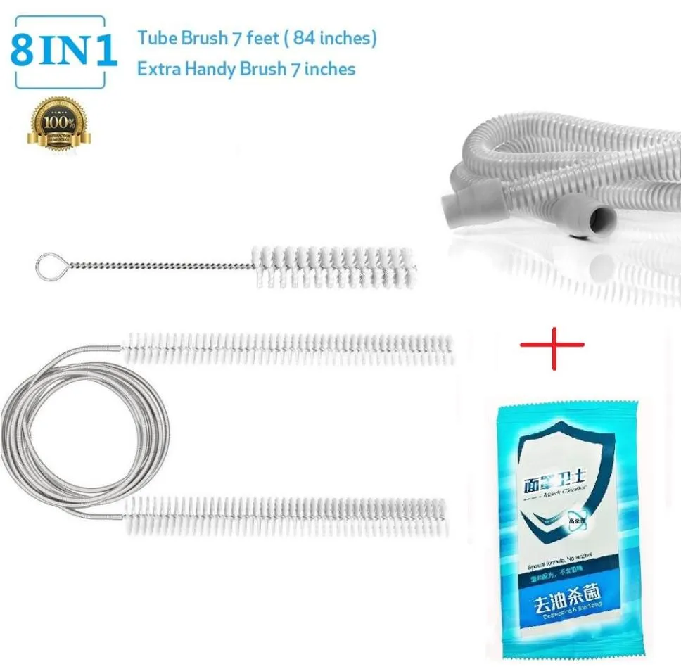 CPAP Cleaning Brush SupplyCpap Cleaner et désinfectant avec un tuyau de tube CPAP universel premium 96quot ajustement pour ResMed Philips 9967087