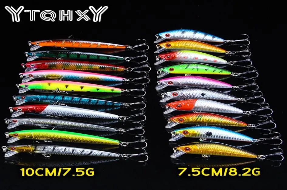 20pcslot Minnow Fishing Lures 2 modèles Crankbait Spinner Baits Wobblers Carp Fishing Fly Fishing Lure Lure Set Ye11517400856032680