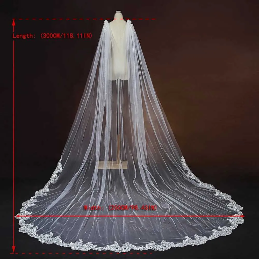 Velo a cappa da sposa per abito da sposa lungo a cattedrale_voghion.com