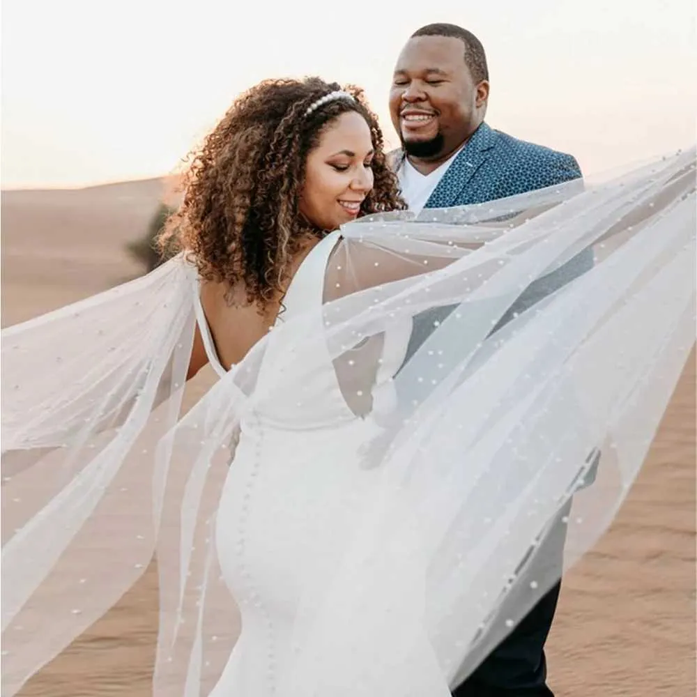 Hair Jewelry Womens Cape Bridal Wings Pearls Beaded Wedding Veil Removable Sleeve Shoulders Cover Shawl Bride_ipsvogv.com