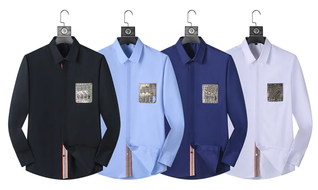 Designers primavera outono de manga longa Designer camisetas de boliche homens Moda geométrica de carta de impressão para baixo vestido Turn shirt Man Shirt Casual Plus T1