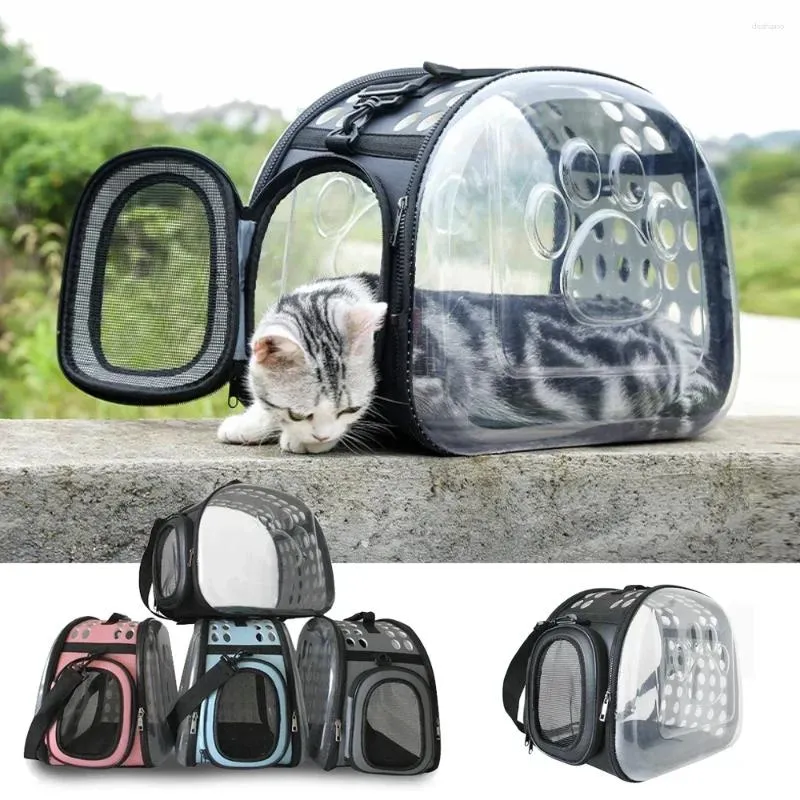 Transparent Capsule Pet Handbag - Large Capacity Cat Carrier With Ventilation For Small Dogs