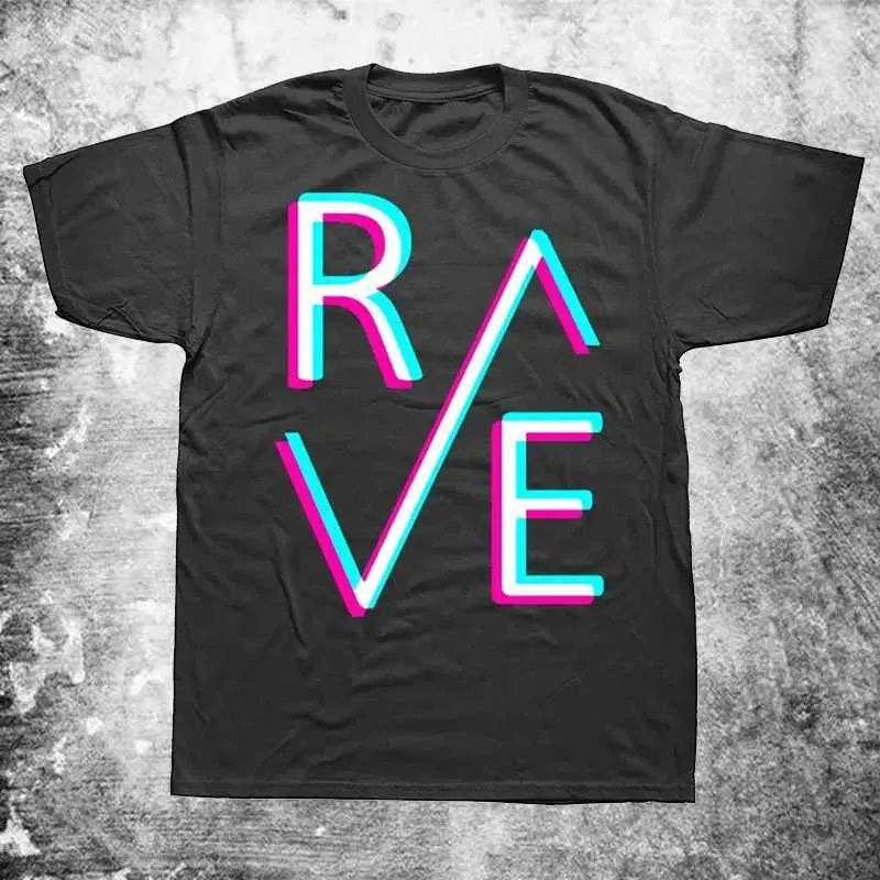 T-shirts masculins DJ Musique de danse électronique Techno Rave T-shirt Summer Graphique Coton Strtwear Crows d'anniversaire Slve T-shirt Men Vêtements T240510