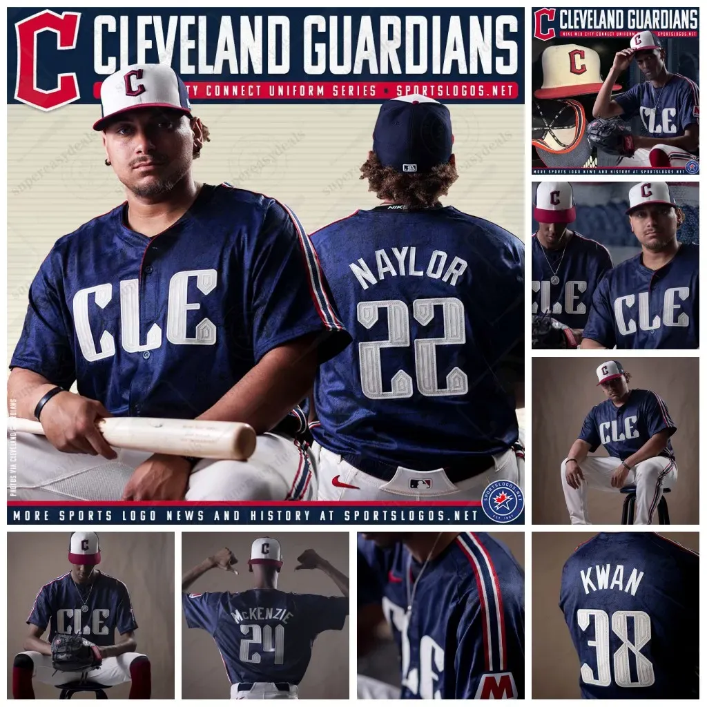 2024 City Connect Jim Thome Jose Baseball Jersey Jose Ramirez Amed Rosario Shane Bieber Steven Kwan Josh Naylor Ricky Vaughn Cam Gallagher Manny Ramirez