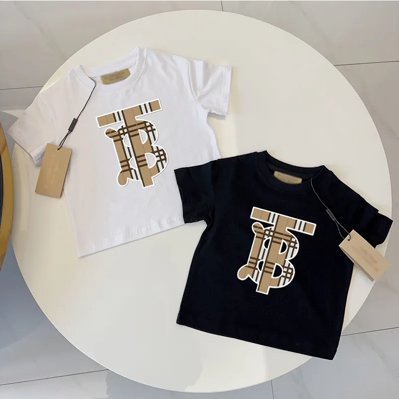 Kids Designer Tops Baby Kids Kids Short Tees Tees Tops Baby Boys Shirts Luxury Girls Fashion Lettre tshirts chilsrens Casual Letter Clothes Imprimé Vêtements T-shirts