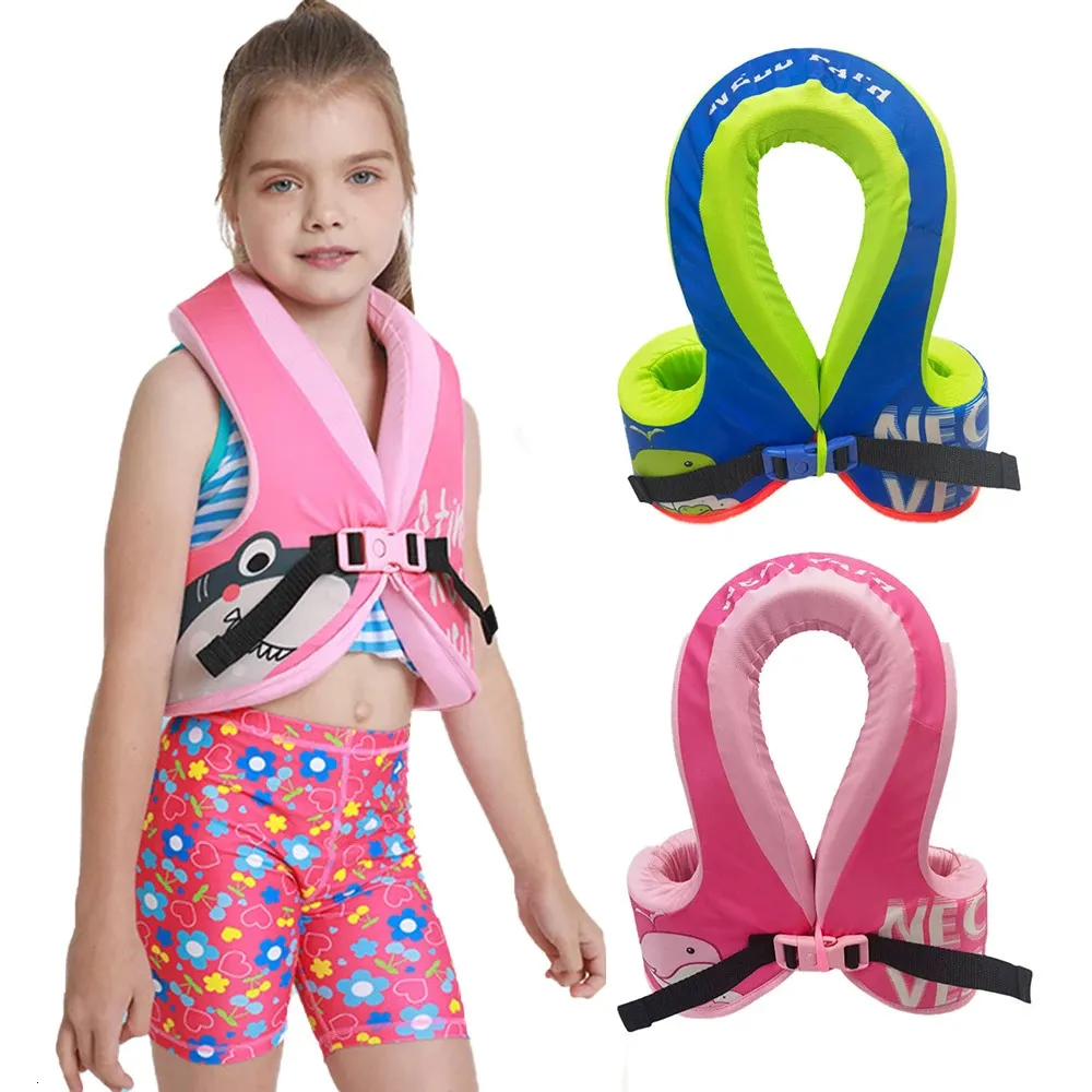 Childrens Swimming Buoyancy Vest Neoprene Life Jacket Childrens Baby Foam Floating Clothes Swimming Ring Safety Vest 240507