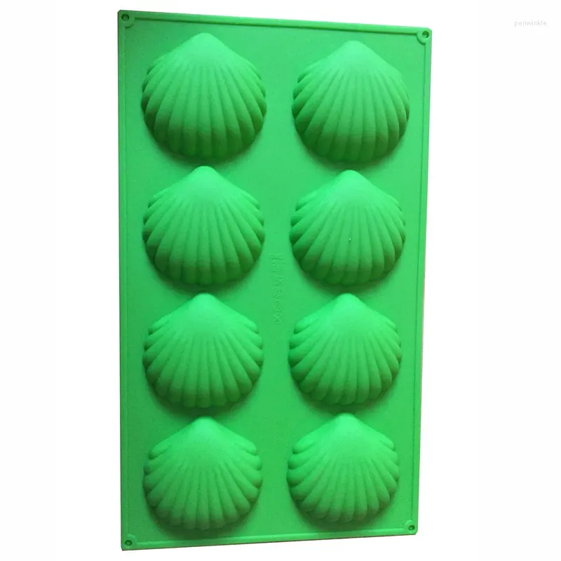 Baking Moulds 8 Cavity Shell Shape Silicone Cake Mold DIY Chocolate Decoration Decorating Tools