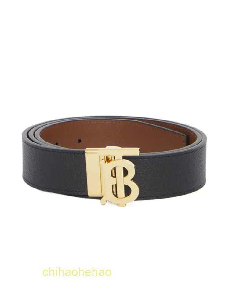 Designer Barbaroy Belt Fashion Buckle äkta läder Deluxe 24SS01 MENS METAL LOGO DUBILD BELE 8066650