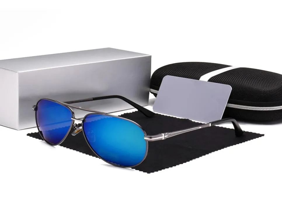 Diseñador de marca Italia Diseño Gafas de sol piloto para hombres Gafas de sol polarizadas UV400 Retro Vintage Mens2018 Gafas de sol de promoción con S7122824