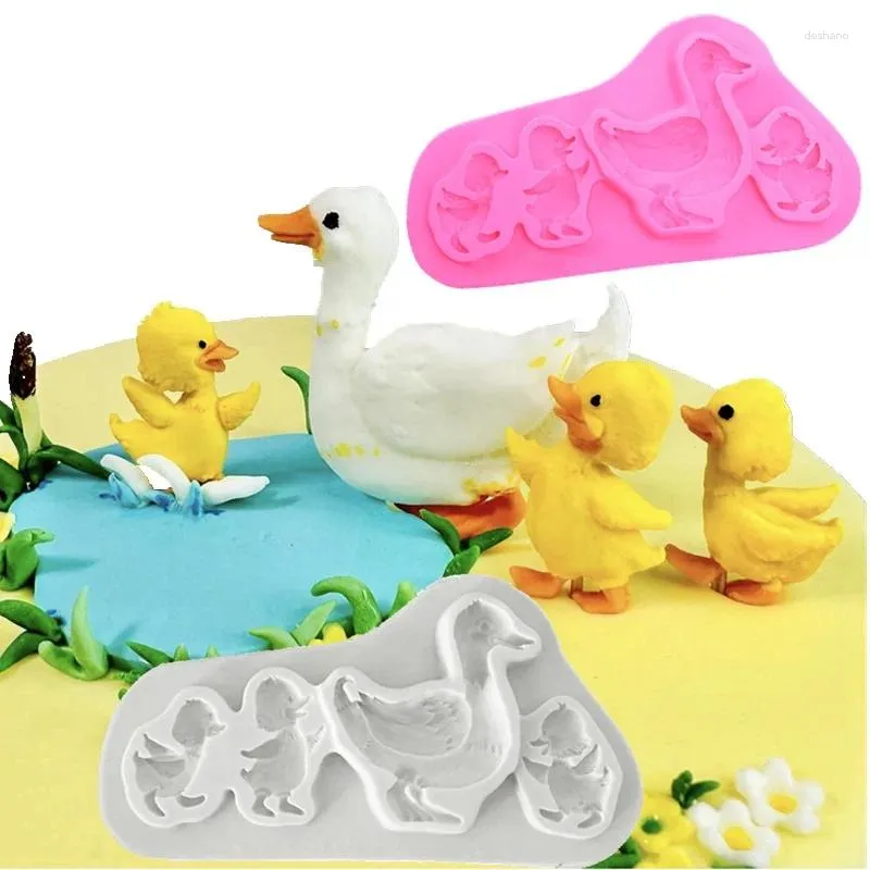 Duck-Themed Silicone Mold Tray for Easter Baking: Fondant
