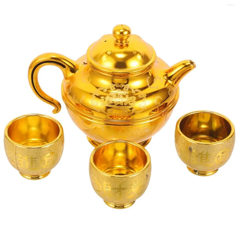 Bicchieri di vino Buddhist Alltar Cup Kettles Mini Sacrificio Rituale Offretto Acqua Curanta Tè Meditazione Tempo di incenso