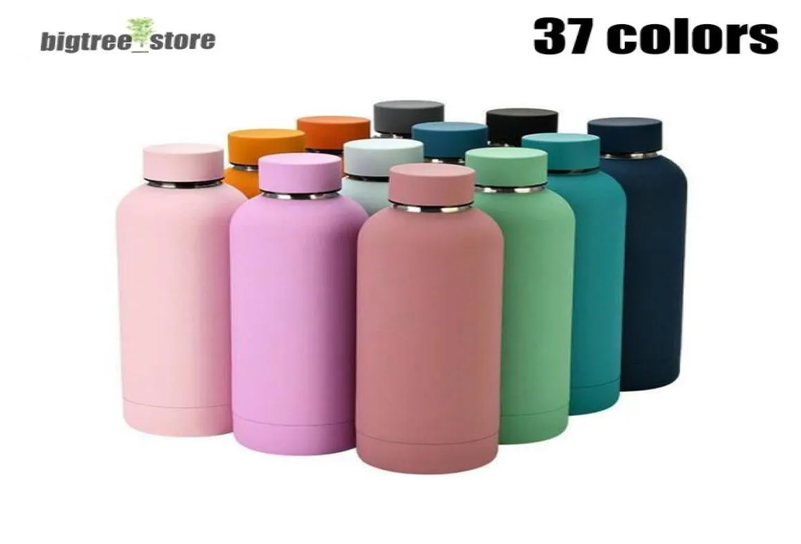 500 ml colorido de aço inoxidável esportes de água garrafa de água grande capacidade fosca ao ar livre portátil Térmico Térmico Vac1625094