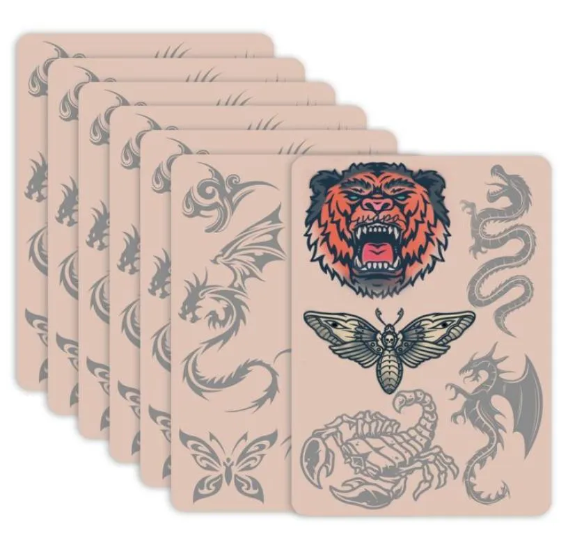 3pc Silicone Practice PRESSION PRINCE SMALLE TATOO TATOUT PAD PAD AVEC ANIMAL DESIGNE POUR L'HAMPORT DÉBUTANT OU LIGNE PRATIQUE6827797