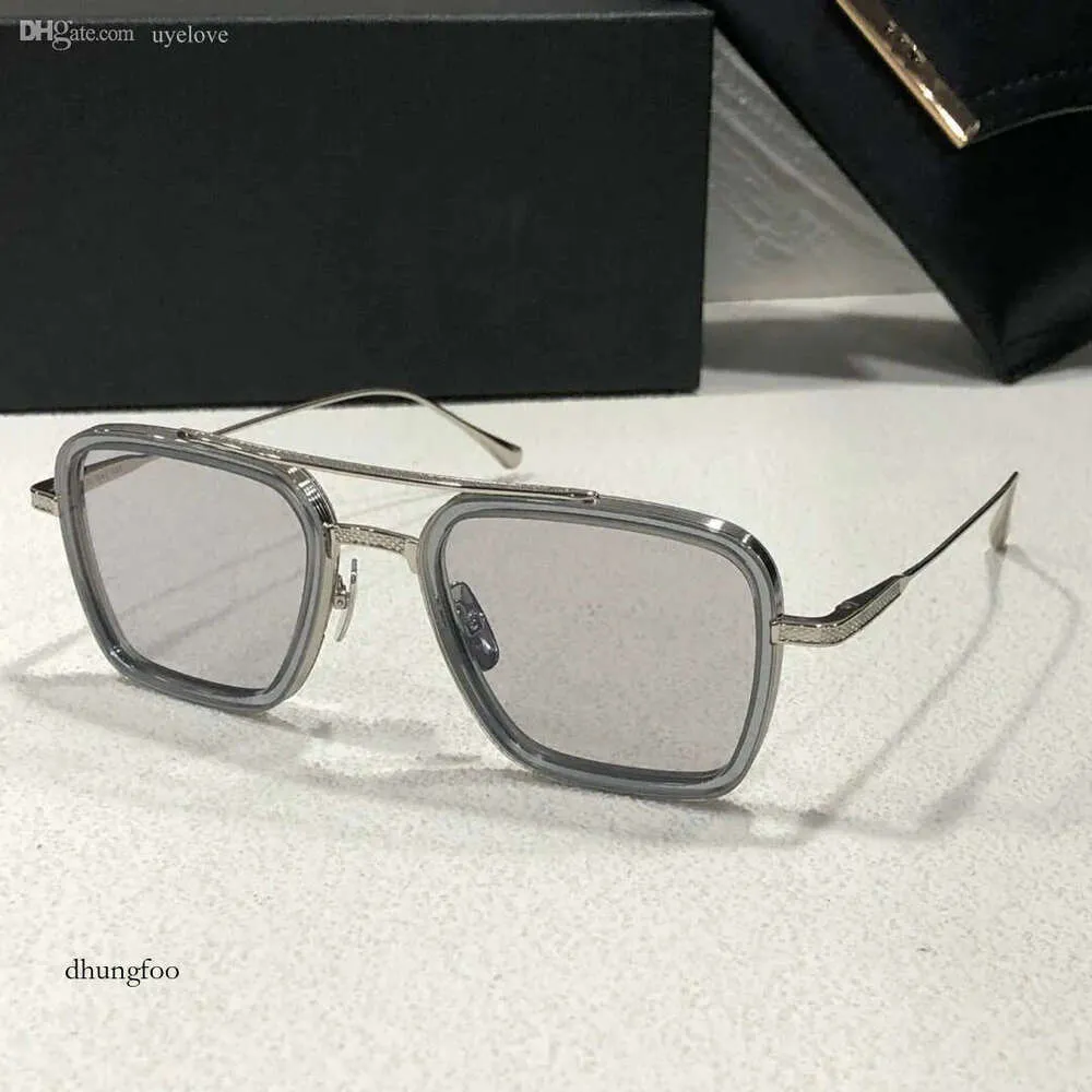 DITA 비행 006 스타크 빈티지 선글라스 골드 도금 디자이너 남성용 유명한 레트로 브랜드 여성 안경 패션 디자인 안경을위한 선글라스