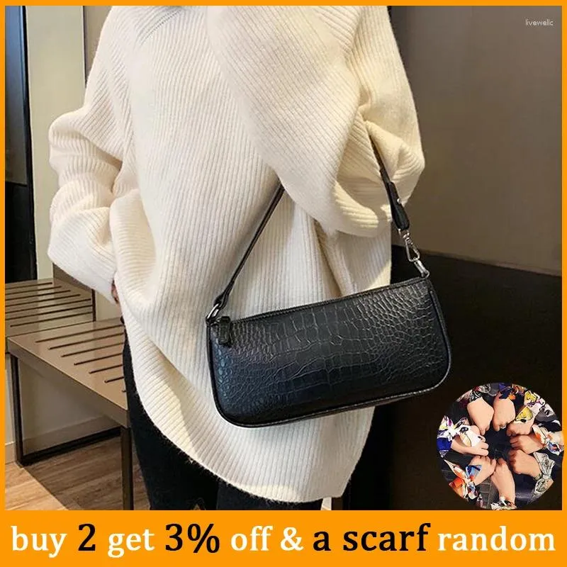 Croc textured shoulder bag clearance