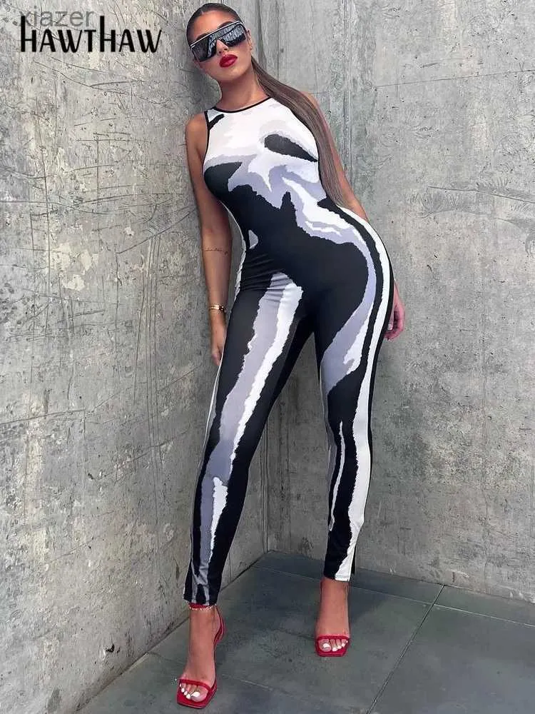 Women's Jumpsuits Rompers Hawthaw Womens Fashion Party Club Street Clothing jumpsuit Overalls One Piece Outfit 2023 Summer Clothing Wholesale Products WX