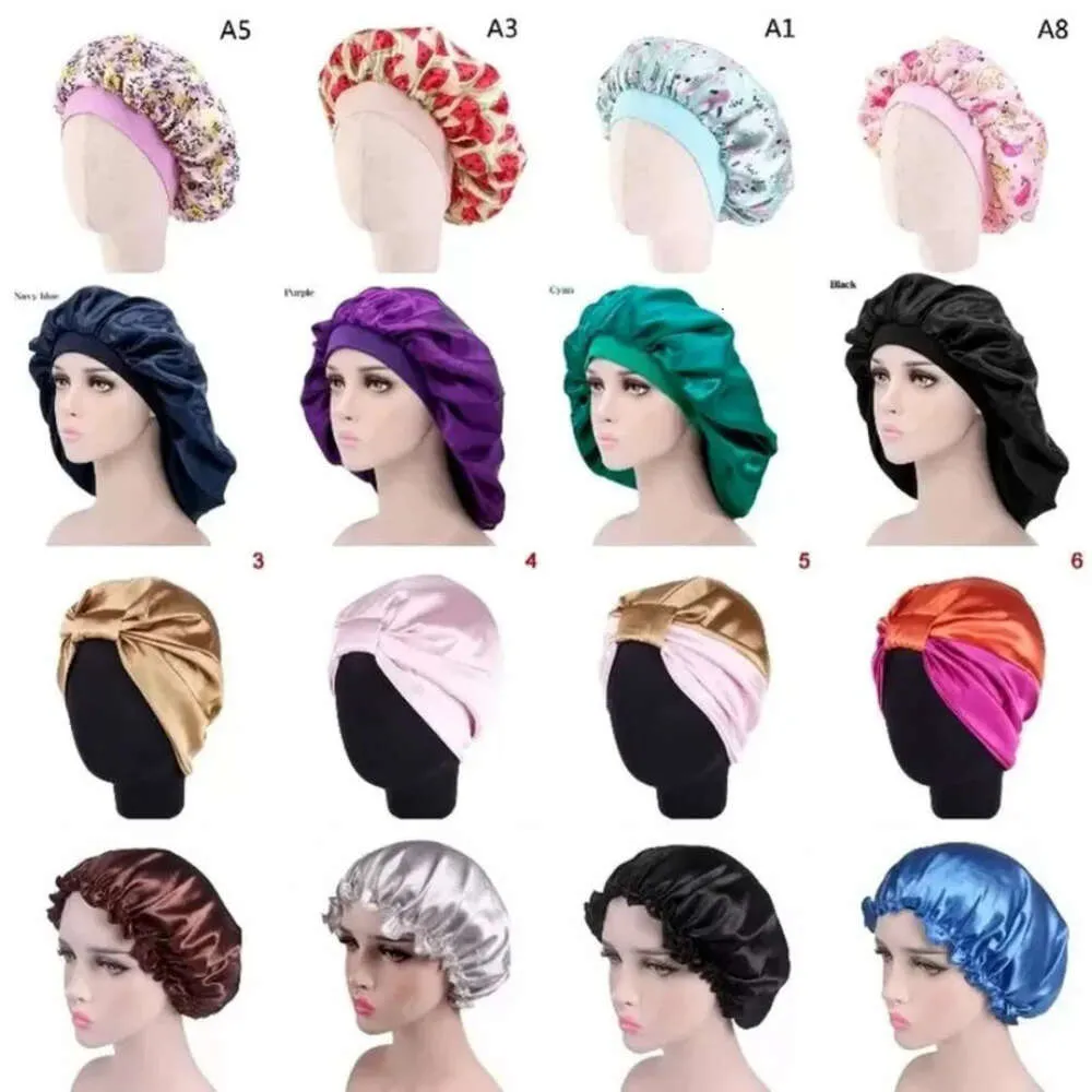Cap Can Clippers Silk Night Hat Hang Mask Women Head Cover Sleep Satin Bonnet For Beautiful Hair Home Cleaning Supplies CPA3306
