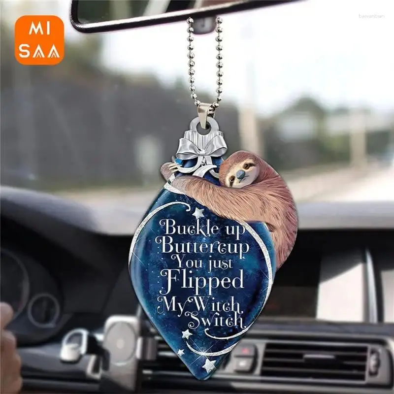 Figurine decorative a ciondolo cartone animato Accessori per auto comodi adorabili facili da pulire non rompere gli animali acrilici