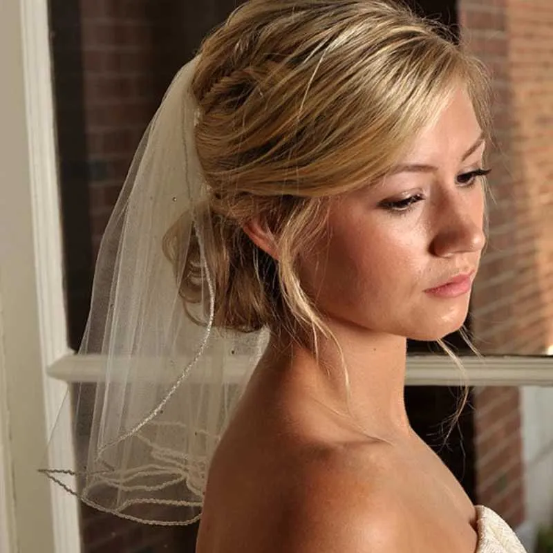 Hair Jewelry Summer New veil Halloween Bride Lace tiara Wedding props Girl Princess hair accessories_voghion.com