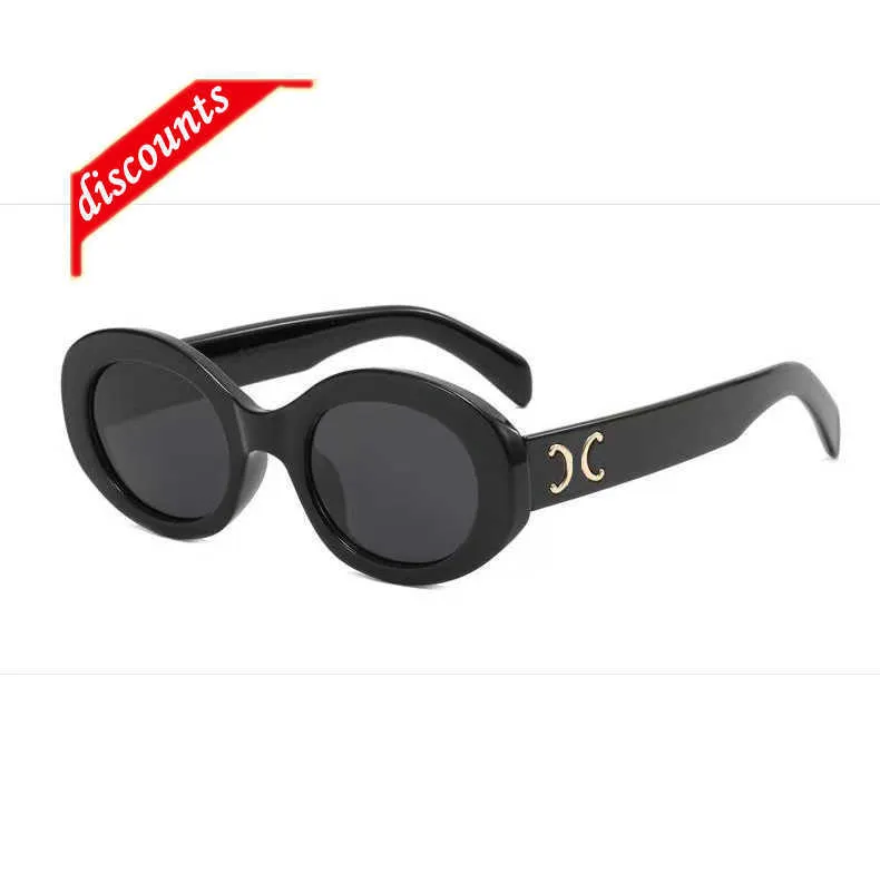 Fashion Round Sunglasses Eyewear Sun Sun Designer Brand Black Metal Frame Dark Glass Lenses For Mens Womens 54SN
