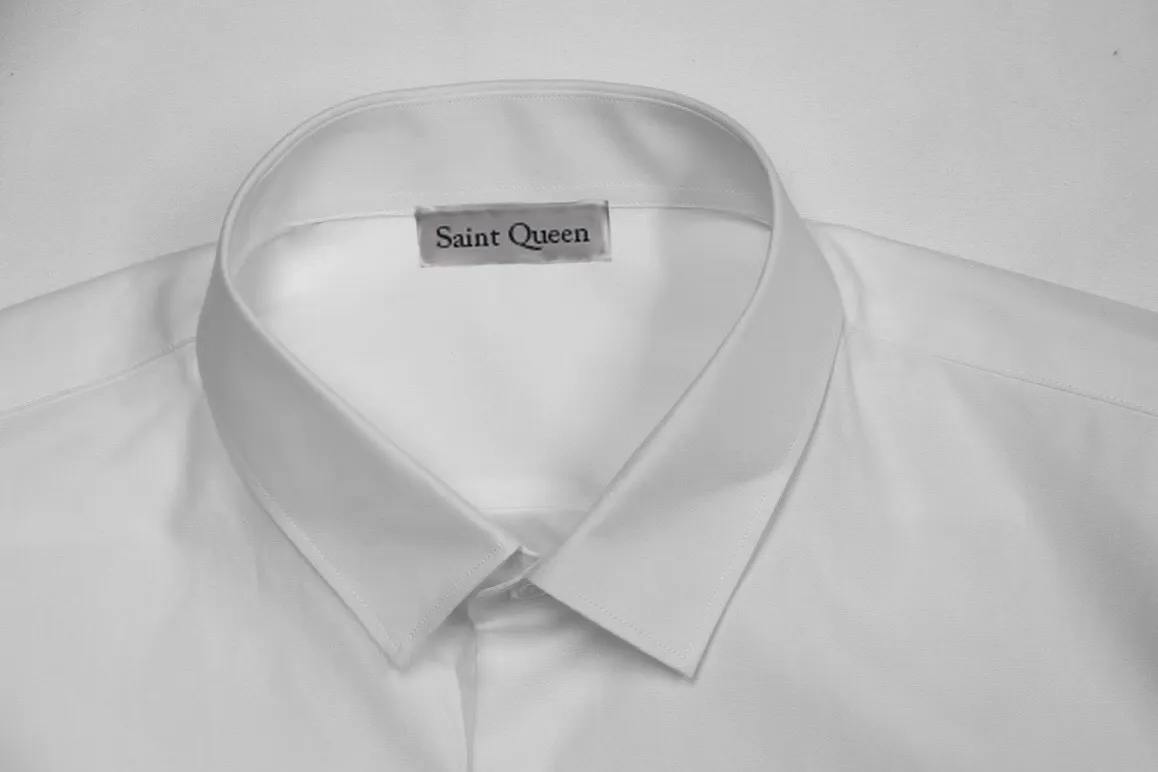 Saint Queen Mens Slim Fit Cotton Dress Shirt Long Sleeve Square Collar  Single Breasted from Dhgate Men's Casual Shirts - price 34.84