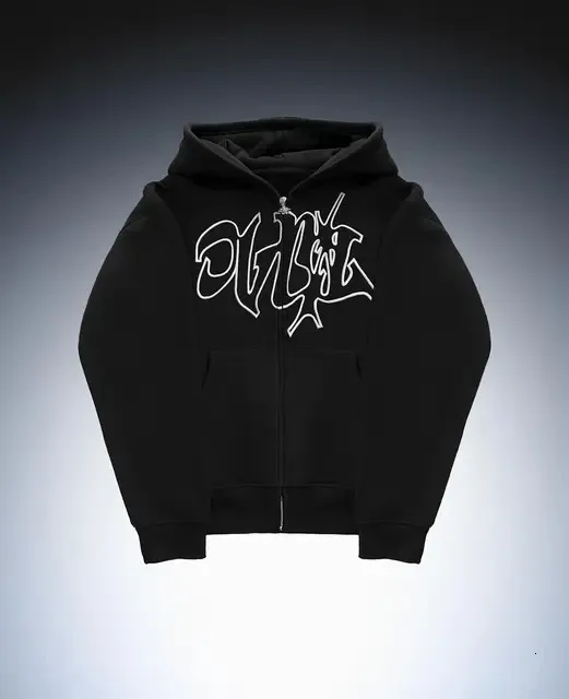 Sweat à Capuche Homme Y2K Avec Capuche En Fourrure – Veste Zippée Streetwear – Style Décontracté Hiver