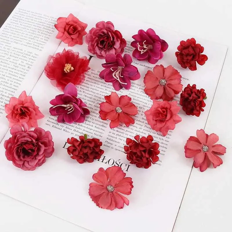 3 pezzi di fiori decorativi ghirlanti di seta rosa fiori artificiali testa peonia fiori finti per decorazioni per la casa decorazione matrimoniale decorazione fai da te sposa accessori artigianali